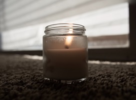 A jar candle